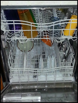 How do you get rid of soap suds in the dishwasher?